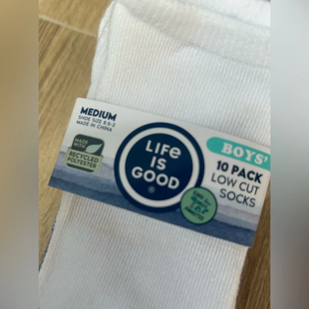 Boys Socks Low Cut Size 8.5-2